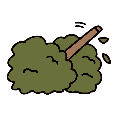 藪から棒 の意味と使い方や例文 語源由来 類義語 英語訳 ことわざ 慣用句の百科事典