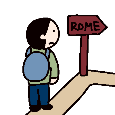 全ての道はローマに通ず