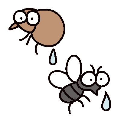 蚤の小便、蚊の涙