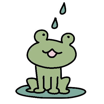 蛙の面に水