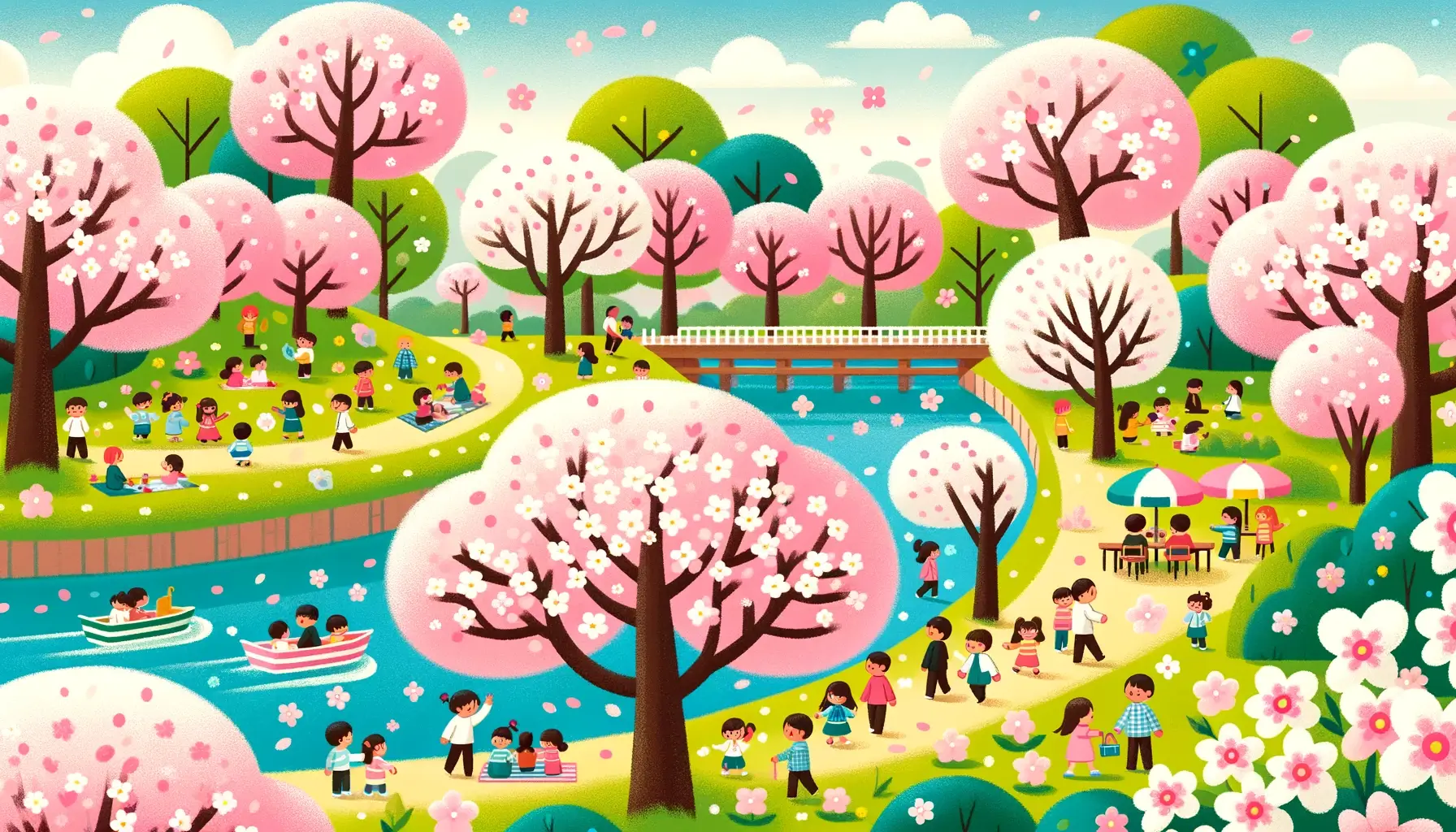 桜花（おうか）をイメージしたイラスト
