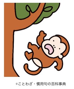 猿も木から落ちる