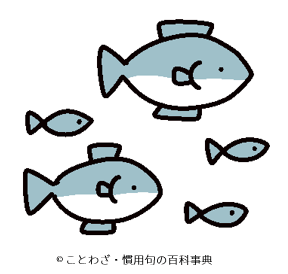 雑魚の魚交じり の意味と使い方や例文 語源由来・類義語・英語訳