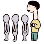 体のことわざ慣用句のイラスト